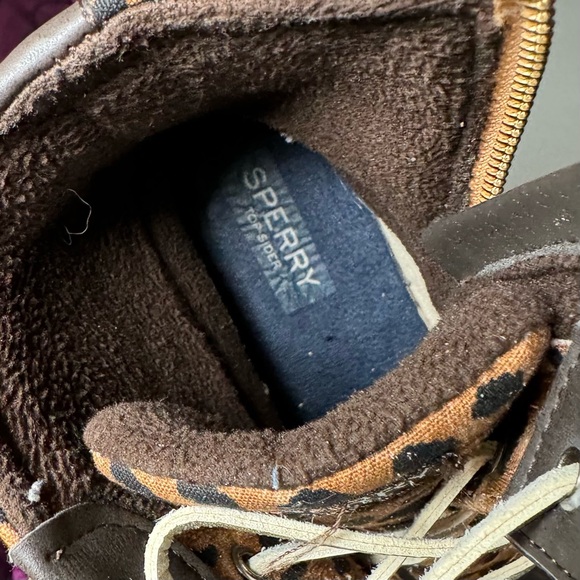 Speedy Women’s Syren Gulf Leopard Duck Size 7.5 Brown Boots Ankle Low Heel 1-2” - Picture 10 of 11